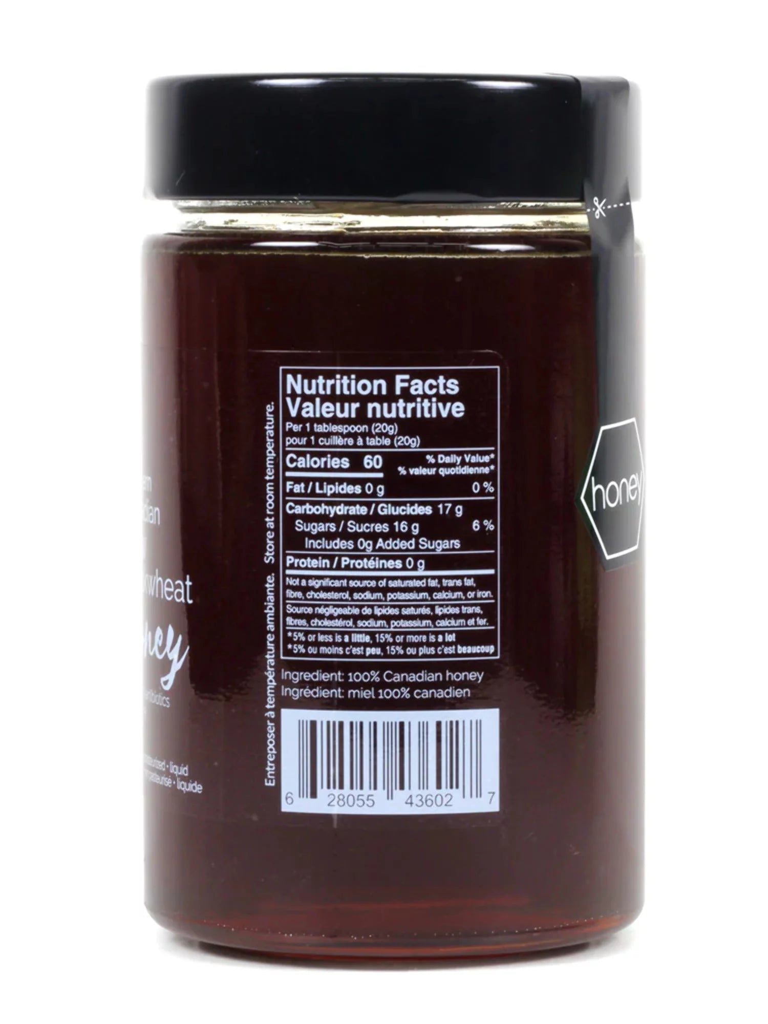 Raw Buckwheat Honey 3-Pack, 500g Each, Unpasteurized V8528