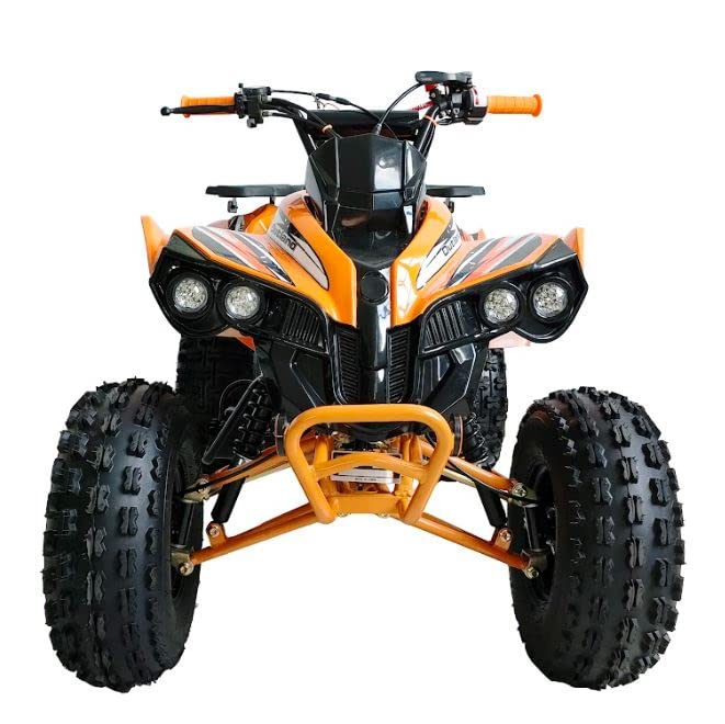 125cc ATV Quad with Reverse, Double Headlights, 19/18 Inch Tires, Green B155511