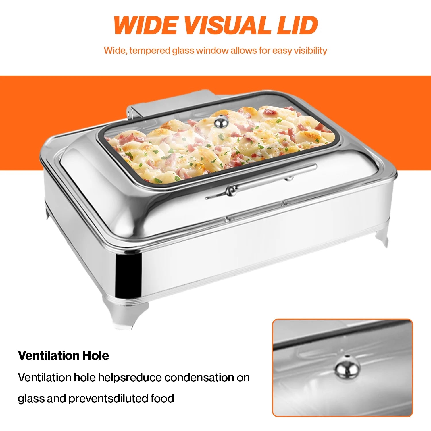 Electric Buffet Server Food Warmer with Glass Window L560068
