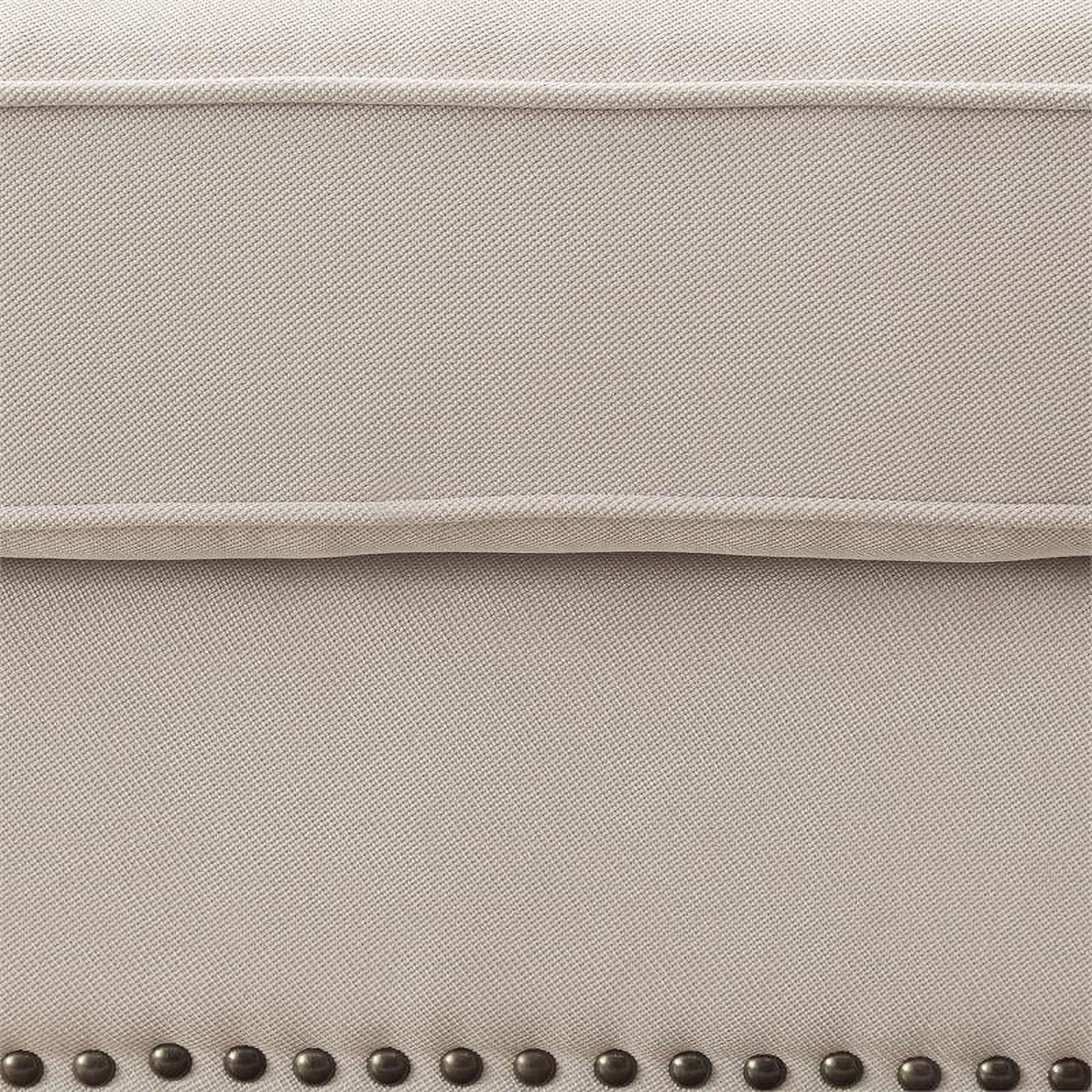 Armless Accent Chair in Beige Y271476