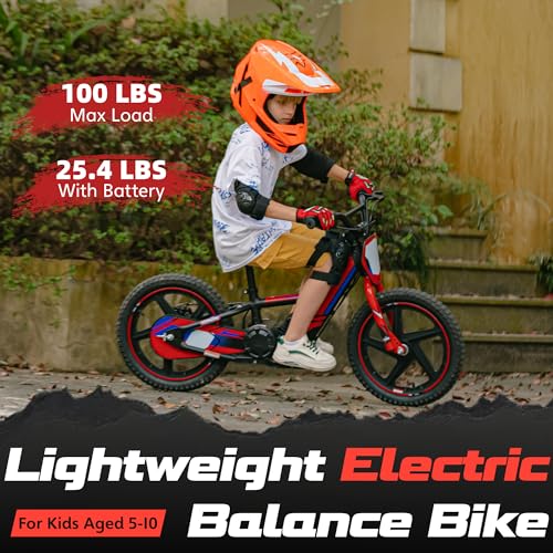 Electric Dirt Bike for Kids Aged 3-6, 170W Motor, 24V Battery, 12IN Tires M30914