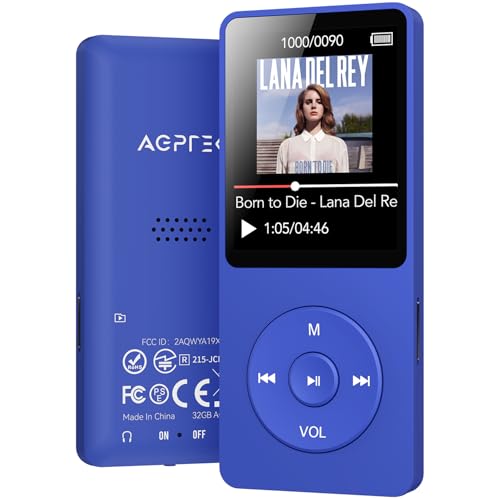 MP3 Player with Bluetooth 5.3, 1.8 Inch Screen, FM Radio, Voice Recorder I138