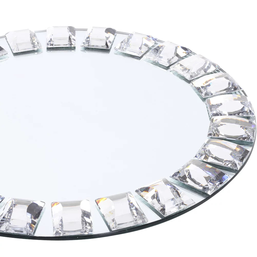 Mirror Charger Plates, Set of 4, Silver N472331