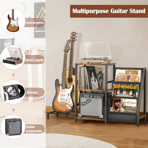 Guitar Stand 4-Tier Rack Holder for Acoustic, Electric, Bass R41022