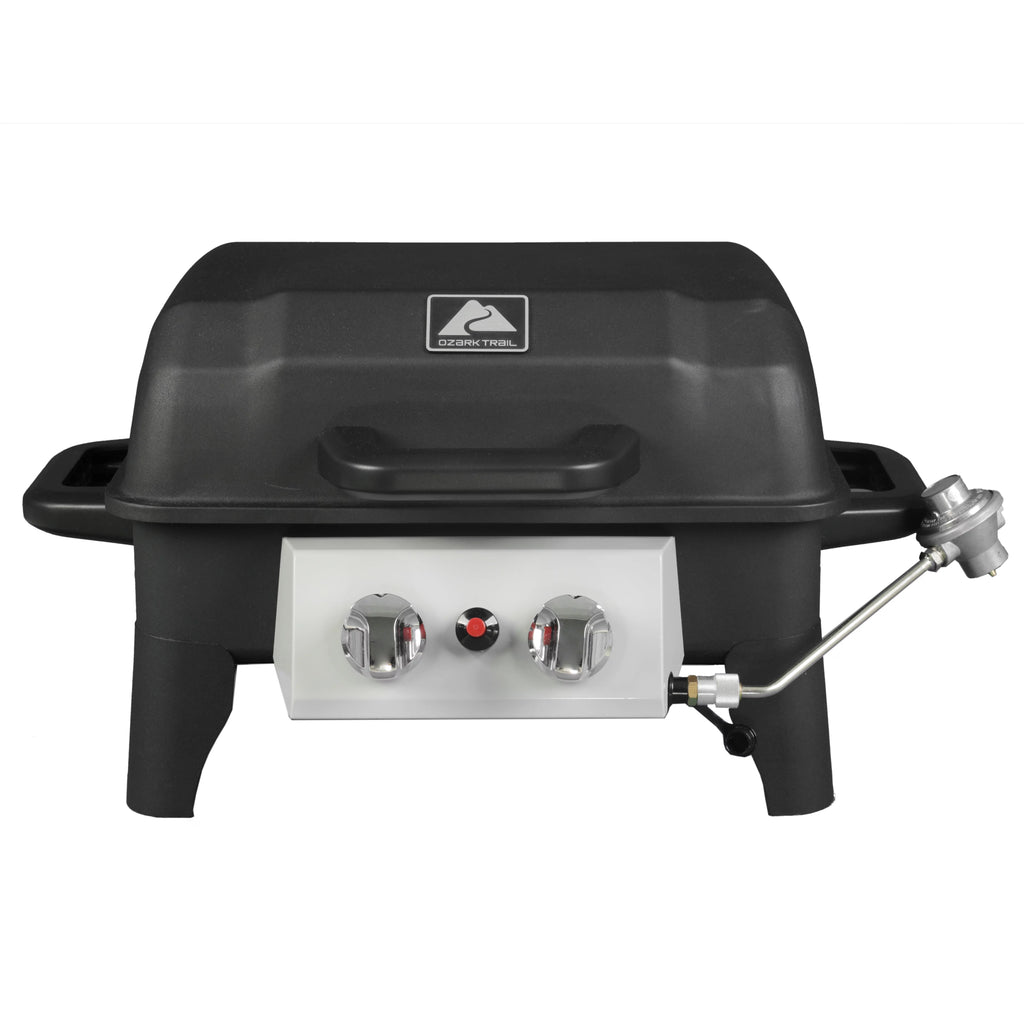Portable Propane Gas Grill, 2 Burner, Black W799