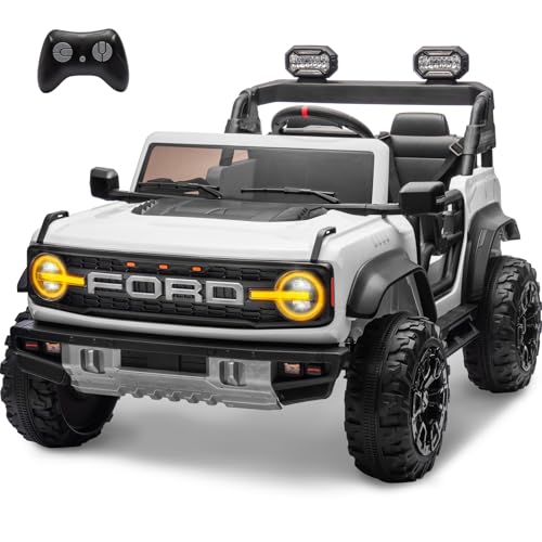 2 Seater Ride On Car for Kids, 24v Electric Truck with Remote Control, Blue O82727