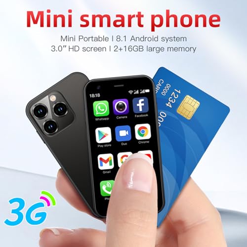 Mini Smartphone 3.0 Inch WiFi GPS Quad Core Android 8.1 Dual Sim HD Camera 2GB RAM 16GB ROM N523