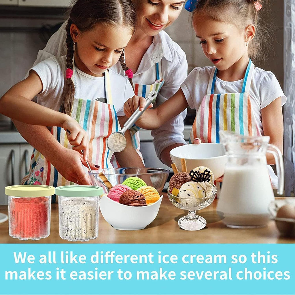 24 oz Ice Cream Maker Pints, BPA-Free, Dishwasher Safe N843893
