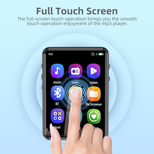 Portable MP3 Player with Bluetooth, Touch Screen, FM Radio, SD Card Slot B4949