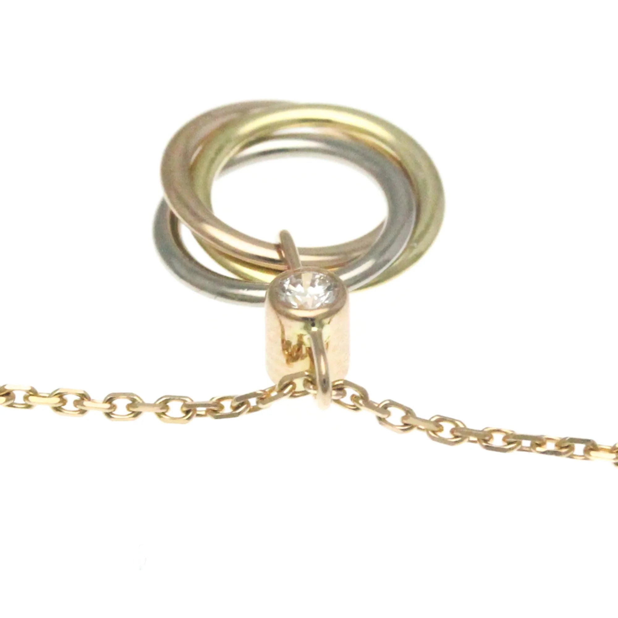 18K Gold Diamond Pendant Necklace O663485