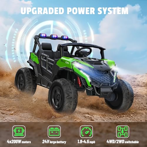 24V 2 Seater Ride on Car Truck, 4WD, Remote Control, Pink P334
