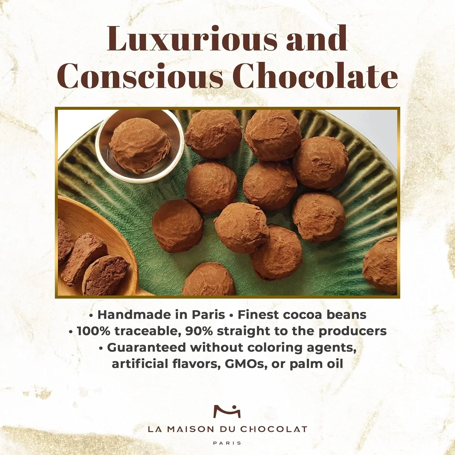 Dark Chocolate Truffles Gift Box - 2Pcs Gourmet N2784