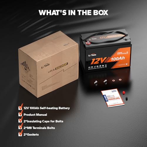 12V 100Ah LiFePO4 Battery Group 31 with Built-in 100A BMS N133