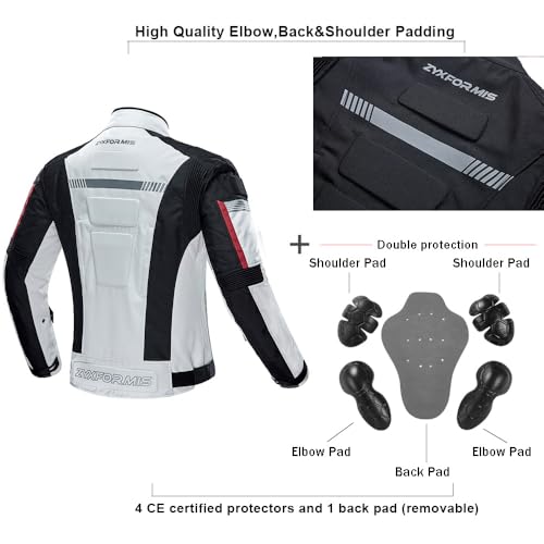 Waterproof Motorcycle Jacket with Armour for Men V4820