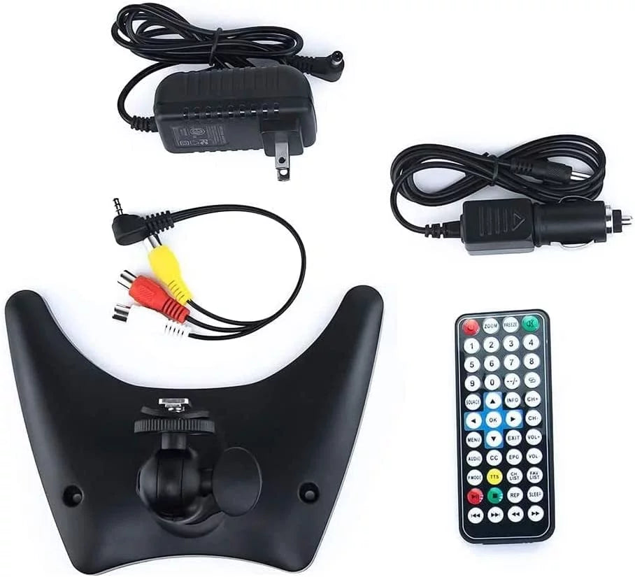 14" Portable Battery Powered LCD HD TV with HDMI, USB, RCA, and SD Card Inputs K740