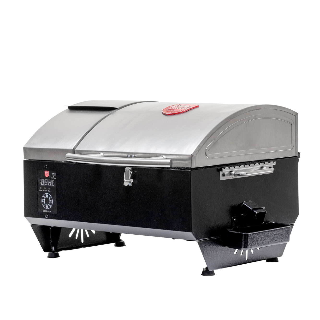 Portable Tabletop Wood Pellet Grill, Stainless Steel M8266