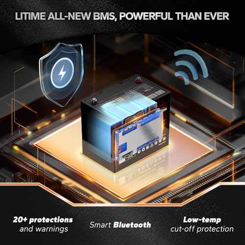 12V 100Ah LiFePO4 Battery Group 31 with Built-in 100A BMS N133