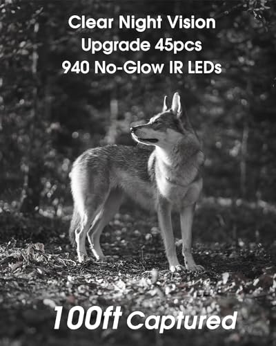 4K 64MP WiFi Trail Camera with Night Vision and 64GB Card Q234