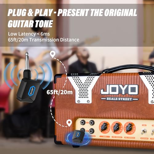 Wireless Guitar System 5.8GHz Transmitter Receiver with Charging Box F42239