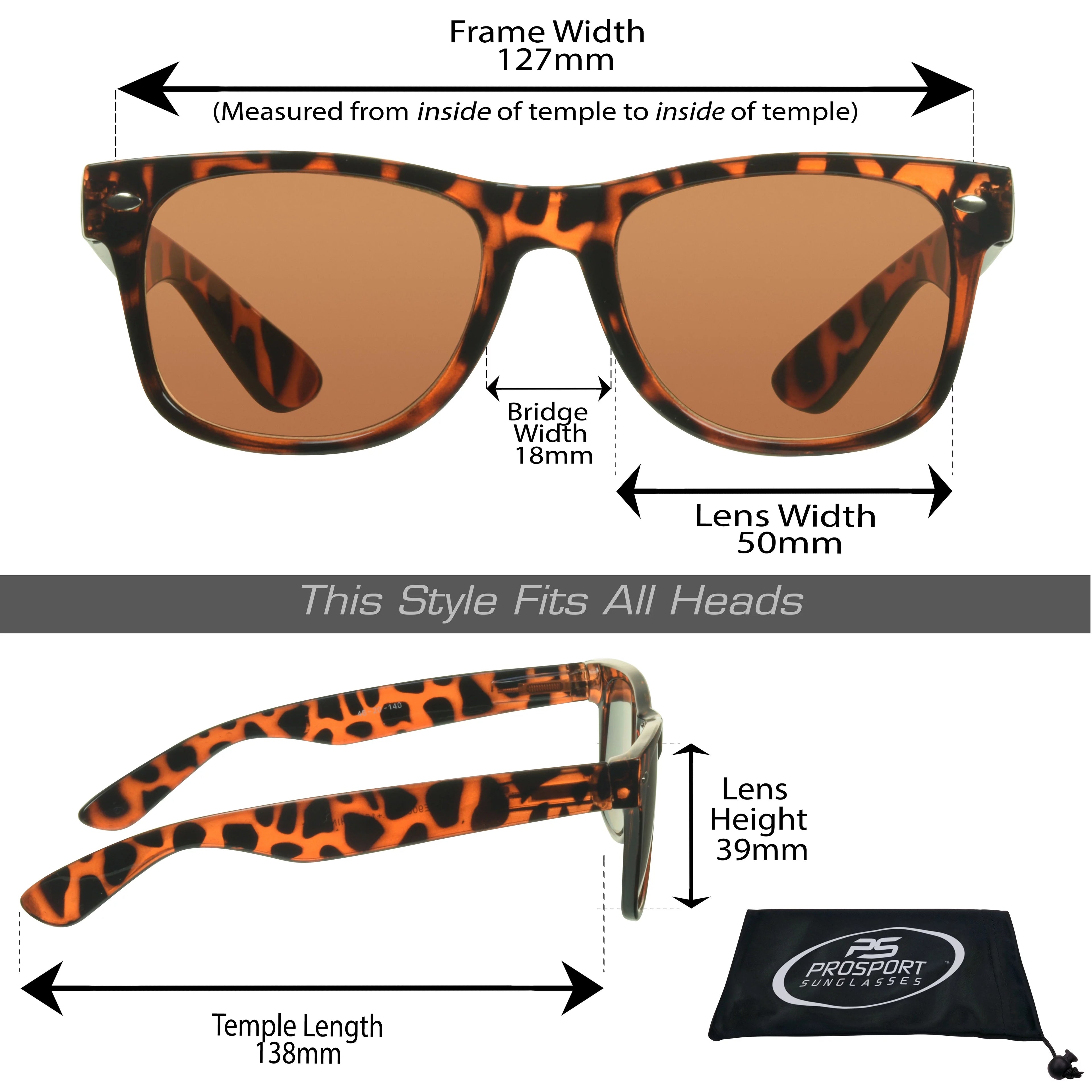 Reading Sunglasses for Men Women Black & Tortoise S49360