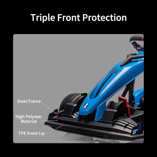 24V Electric Drift Kart for Kids with Adjustable Seat and 8.5MPH Speed Z339