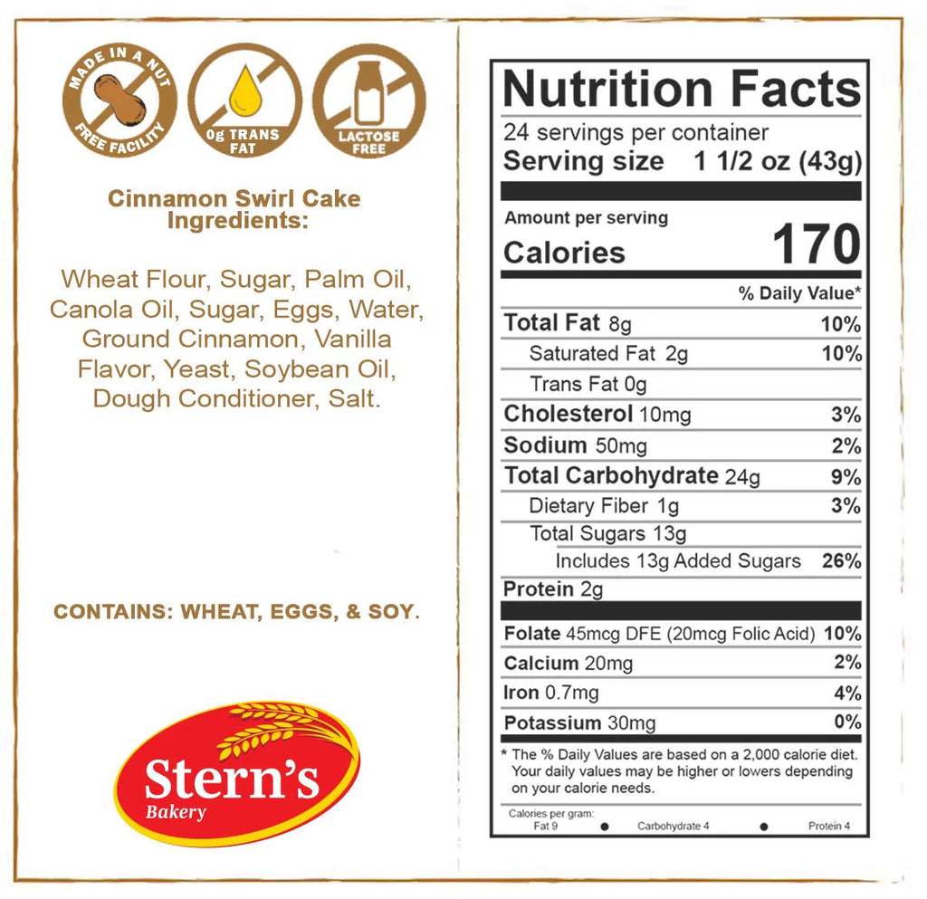 Cinnamon Buns Breakfast Pastry, 18 Individually Wrapped Cookies R920