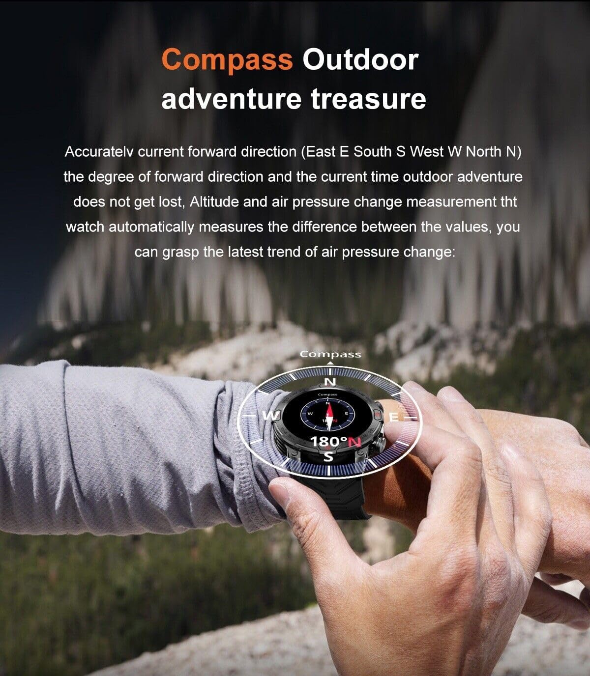 Smart Watch with 1.43" AMOLED Display, Waterproof Fitness Tracker H58521