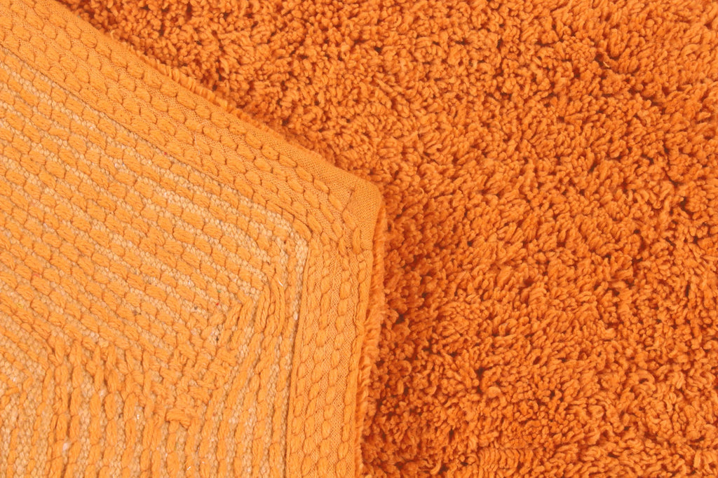 100% Cotton Tufted Bath Rug, Non-Slip Plush Bathroom Carpet, 22" Round W3882