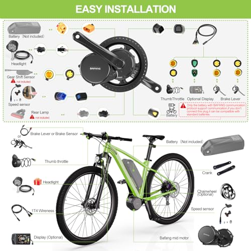 Mid Drive Ebike Conversion Kit with LCD Display I262091
