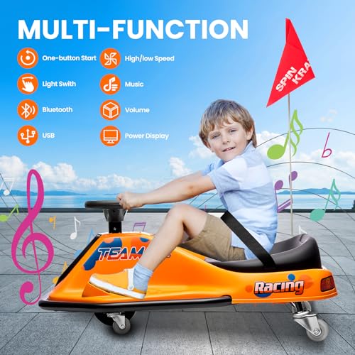24V Electric Go Kart Drifting Car with 360° Rotation N6384