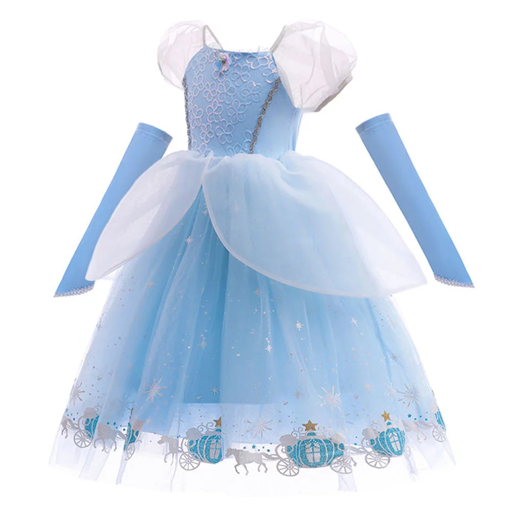 Girls Princess Costume Dress Birthday Halloween Party Accessories Q68272
