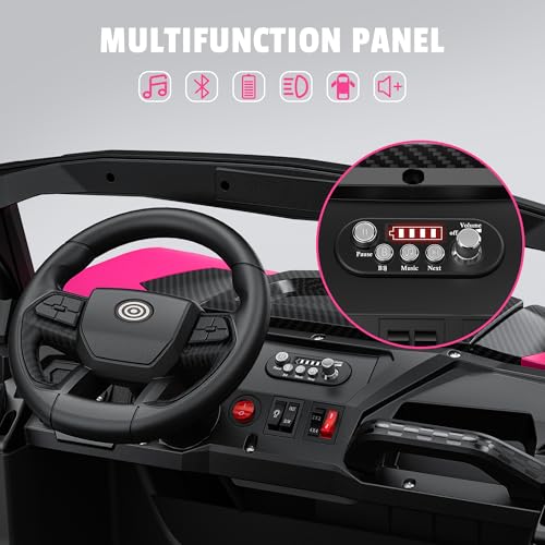 24V 2 Seater Ride on Car Truck, 4WD, Remote Control, Pink P334