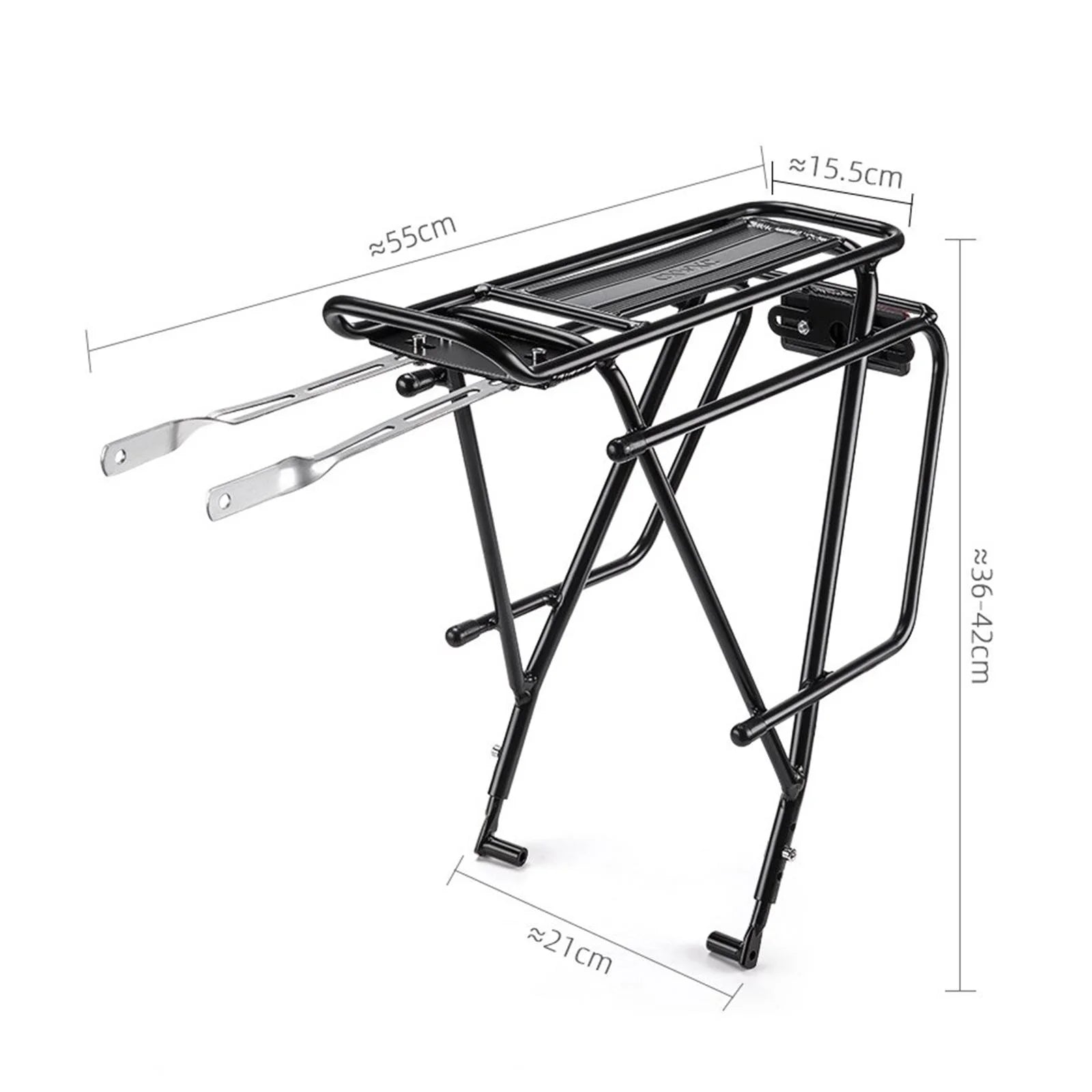 Bike Cargo Rack Rear Rack with Reflector and Rope W4928