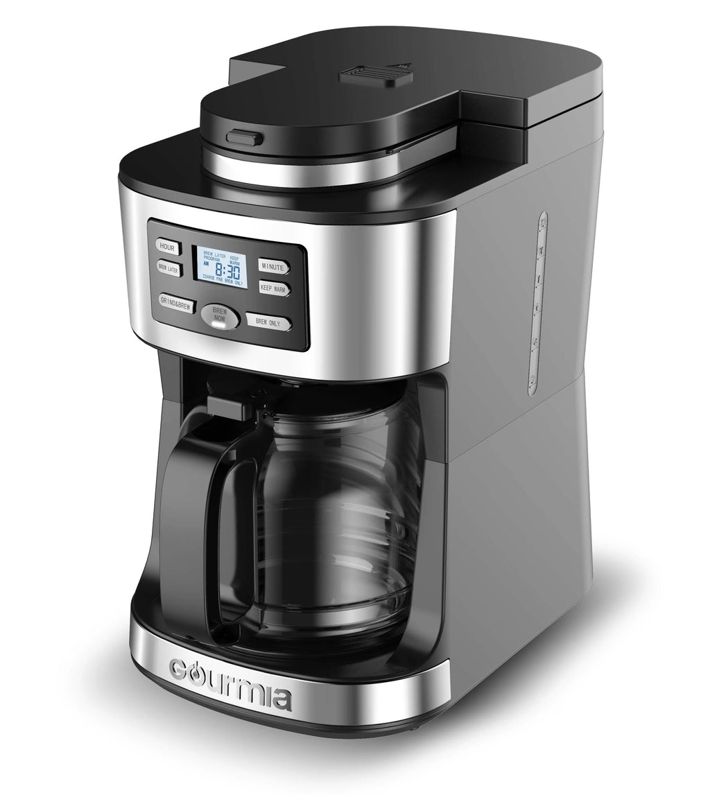 12-Cup Coffee Maker with Integrated Grinder, Black Y42475
