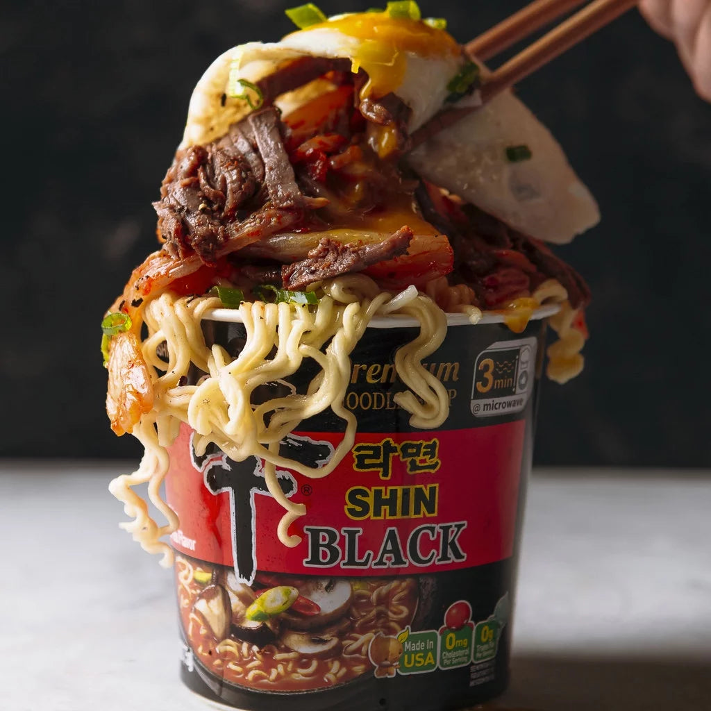 Spicy Beef & Bone Broth Ramyun Noodle Soup Cup, 3.5oz, 6 Count I86212
