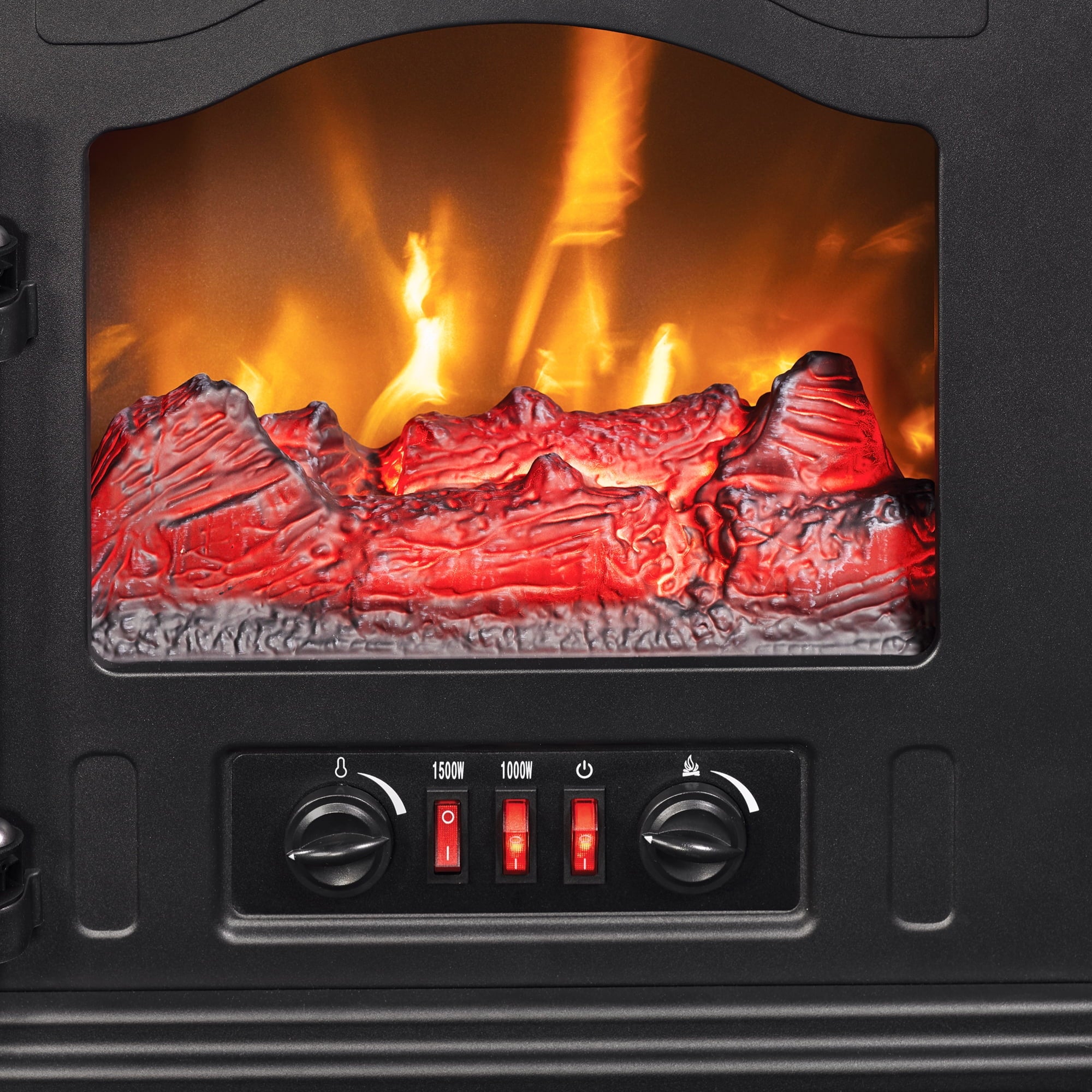 Infrared Quartz Electric Stove Heater, 1500W, Black I5759