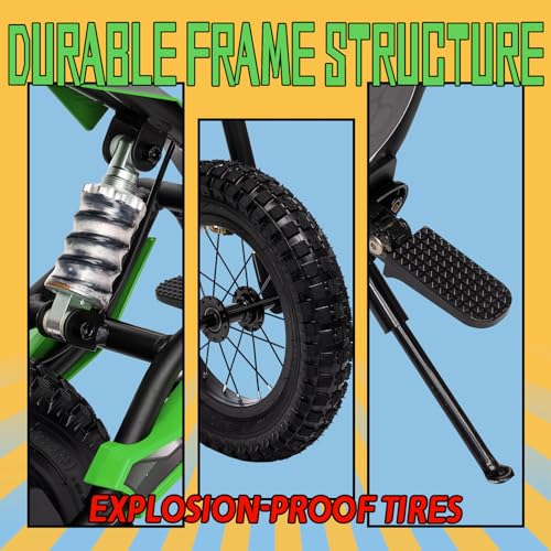 Electric Dirt Bike for Kids 8-14, 16MPH Off-Road Motorcycle with Twist Grip Throttle B563