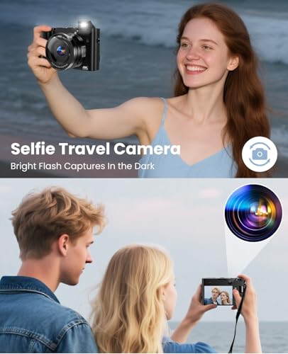 4K 64MP Dual-Lens Vlogging Camera with Autofocus and Anti-Shake H687