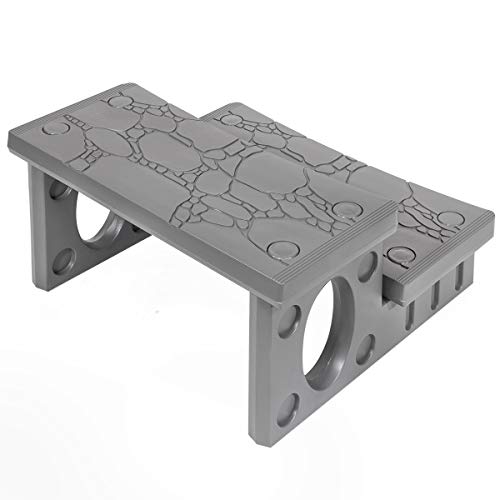 2-Step Spa Hot Tub Pool RV Deck Steps, Lightweight Sided Step G8697