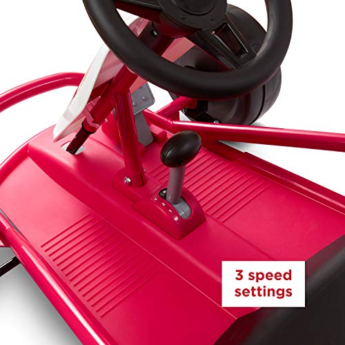 Kids Electric Go-Kart with Adjustable Seat, Rubber Wheels B5495