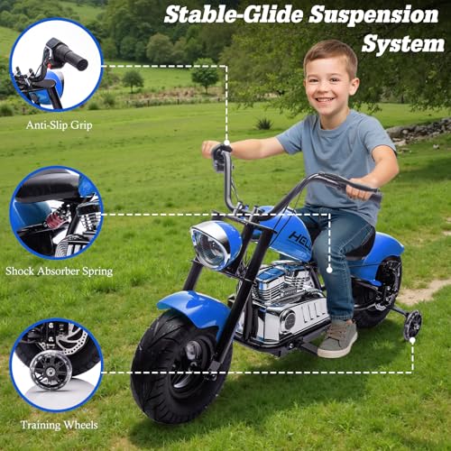 Electric Dirt Bike for Kids 14+, 360W Motor, 15.5 MPH, Gray D8115