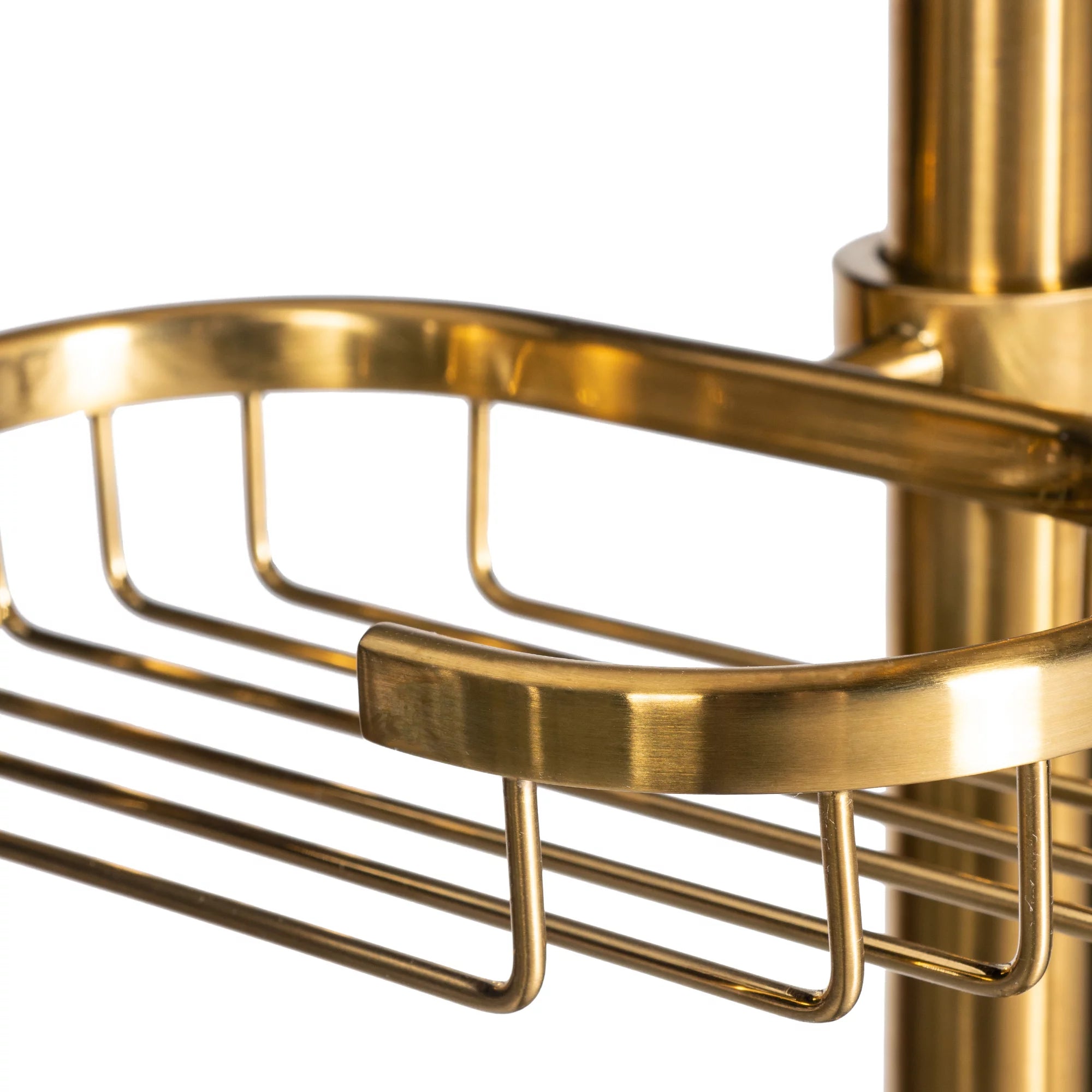 Kauai III Shower System with 8" Rain Showerhead, 5-Function Hand Shower, Adjustable Slide Bar and Soap Dish, Brushed Gold Finish H53812