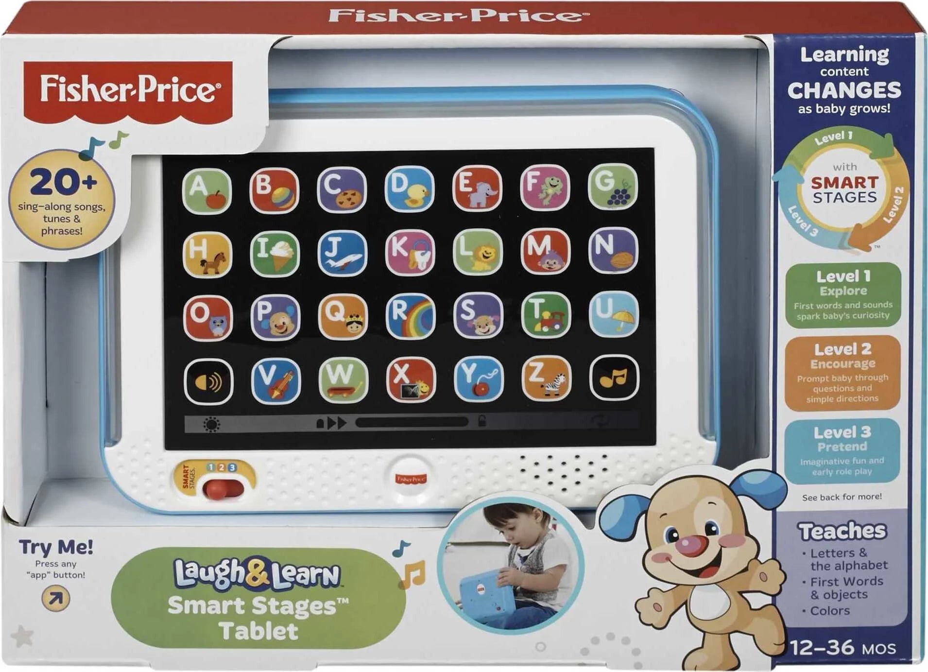 Pretend Tablet Learning Toy with Lights and Music for Baby and Toddler Q1842
