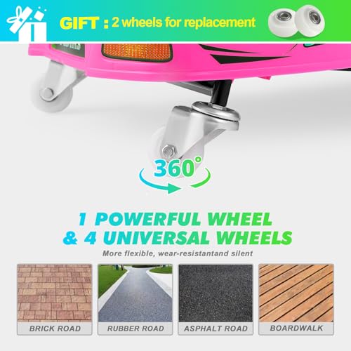 24V Electric Drifting Go Kart for Kids with Brushless Motor, Pink G891