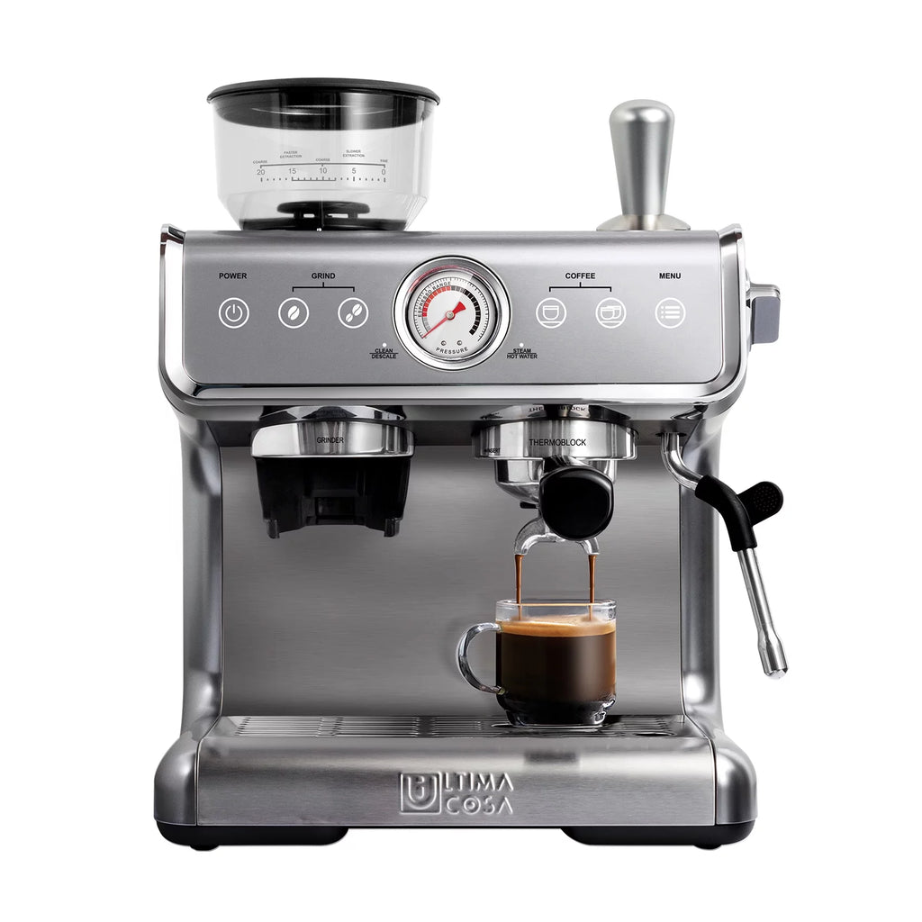Semi-Automatic Espresso Machine - Silver - 2 Litre Water Tank K743951