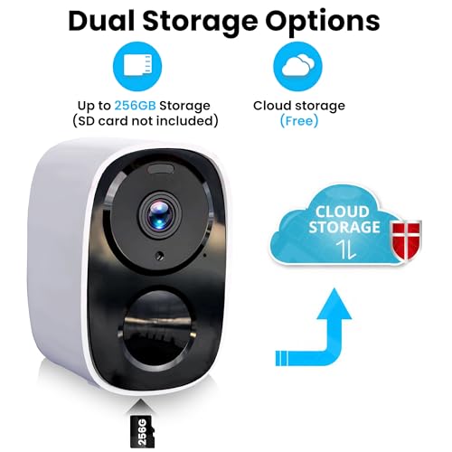 2K Wireless Outdoor Security Camera, Battery Powered, AI Motion Detection N98013