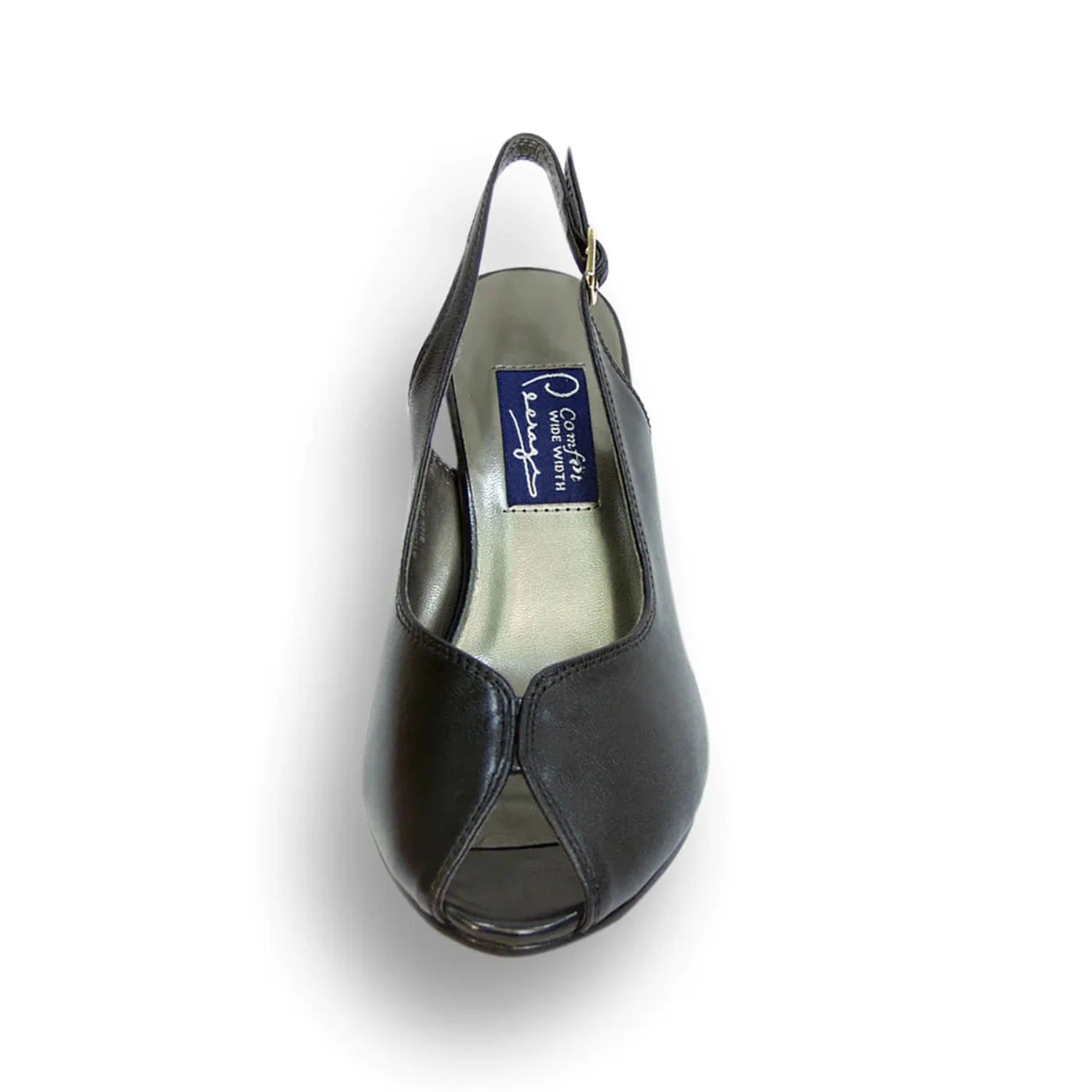 Women's Wide Width Leather Slingback Pumps N64279