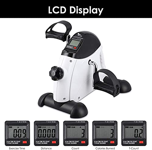 Under Desk Bike Pedal Exerciser with LCD Display A386994