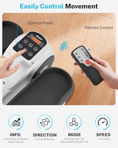 Under Desk Elliptical Leg Exerciser for Seniors, 3-in-1 Seated Pedal Machine O306562