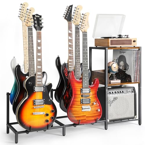 Guitar Stand 4-Tier Rack Holder for Acoustic, Electric, Bass R41022